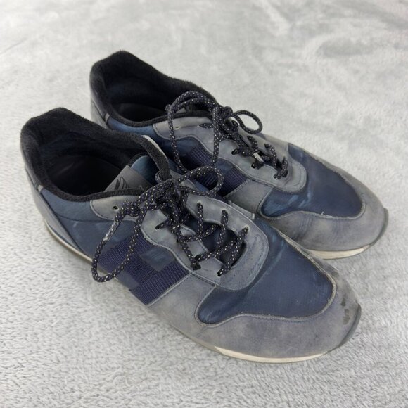 Hogan H86Run Navy Blue and Gray Sneakers Men’s Size 8 - Picture 1 of 15
